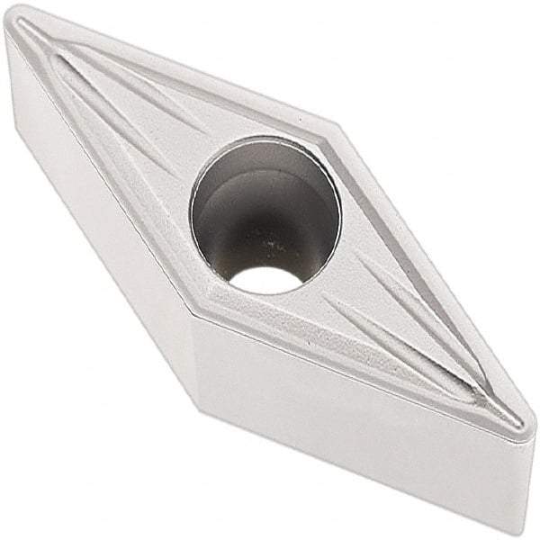 Seco - VBMT333 MF2 Grade TP0501 Carbide Turning Insert - Al2O3 Finish, 35° Diamond, 3/8" Inscr Circle, 3/16" Thick, 3/64" Corner Radius - USA Tool & Supply