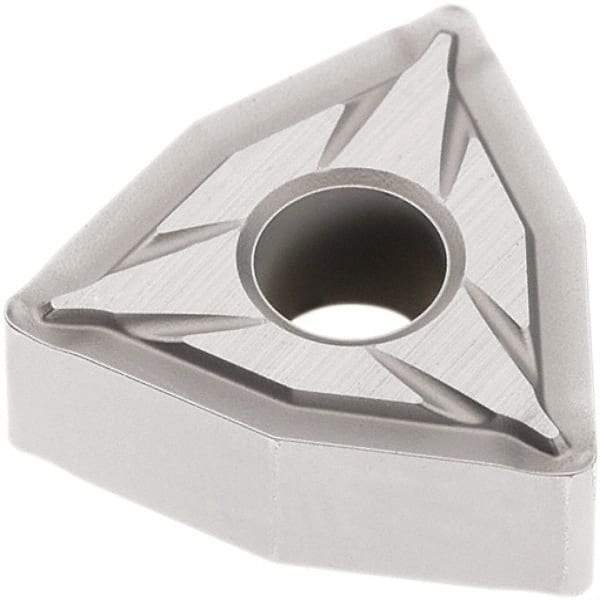 Seco - WNMG431 FF2 Grade TP2501 Carbide Turning Insert - Al2O3 Finish, 80° Trigon, 1/2" Inscr Circle, 3/16" Thick, 1/64" Corner Radius - USA Tool & Supply