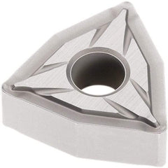 Seco - WNMG431 FF2 Grade TP2501 Carbide Turning Insert - Al2O3 Finish, 80° Trigon, 1/2" Inscr Circle, 3/16" Thick, 1/64" Corner Radius - USA Tool & Supply
