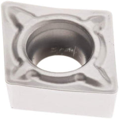 Seco - CCMT21.51 F1 Grade TP2501 Carbide Turning Insert - Al2O3 Finish, 80° Diamond, 1/4" Inscr Circle, 3/32" Thick, 1/64" Corner Radius - USA Tool & Supply
