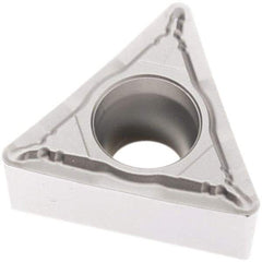 Seco - TCMT32.52 F1 Grade TP1501 Carbide Turning Insert - Al2O3 Finish, 60° Triangle, 3/8" Inscr Circle, 5/32" Thick, 1/32" Corner Radius - USA Tool & Supply