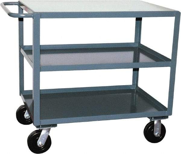 Jamco - 2,400 Lb Capacity, 24" Wide x 30" Long x 36" High Heavy Duty Service Cart - 3 Shelf, Steel - USA Tool & Supply