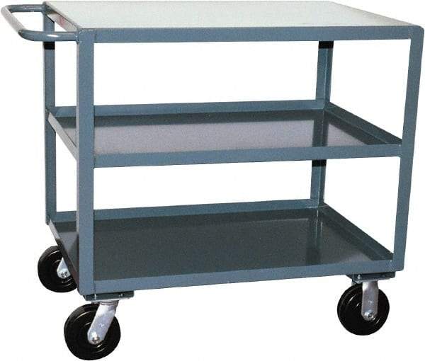 Jamco - 2,400 Lb Capacity, 36" Wide x 48" Long x 36" High Heavy Duty Service Cart - 3 Shelf, Steel - USA Tool & Supply