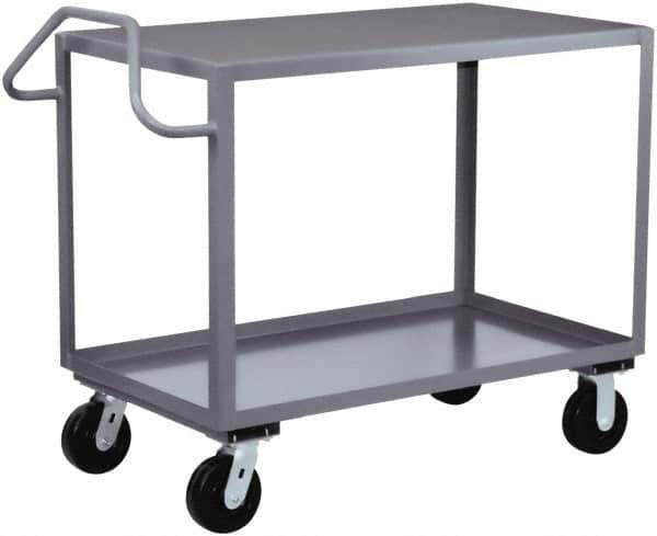 Jamco - 2,400 Lb Capacity, 30" Wide x 60" Long x 36" High Heavy Duty Service Cart - 2 Shelf, Steel - USA Tool & Supply