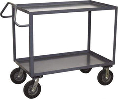 Jamco - 1,200 Lb Capacity, 30" Wide x 48" Long x 39" High Heavy Duty Service Cart - 2 Shelf, Steel - USA Tool & Supply