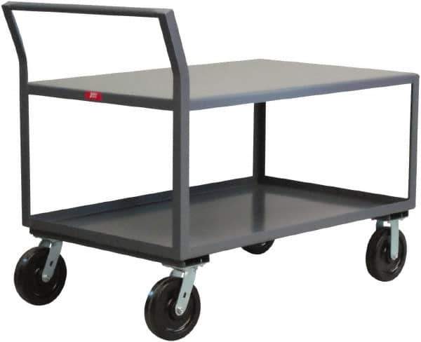 Jamco - 4,800 Lb Capacity, 24" Wide x 36" Long x 30" High Heavy Duty Service Cart - 2 Shelf, Steel - USA Tool & Supply