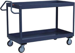 Jamco - 1,200 Lb Capacity, 30" Wide x 24" Long x 39" High Deep Shelf Cart - 2 Shelf, Steel - USA Tool & Supply