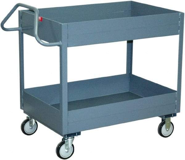 Jamco - 1,200 Lb Capacity, 18" Wide x 30" Long x 35" High Heavy Duty Service Cart - 2 Shelf, Steel - USA Tool & Supply