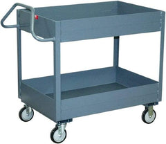 Jamco - 1,200 Lb Capacity, 18" Wide x 36" Long x 35" High Heavy Duty Service Cart - 2 Shelf, Steel - USA Tool & Supply