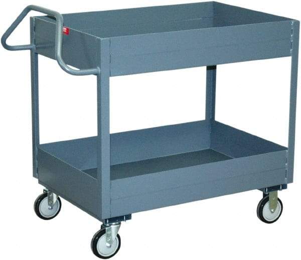 Jamco - 1,200 Lb Capacity, 24" Wide x 30" Long x 35" High Heavy Duty Service Cart - 2 Shelf, Steel - USA Tool & Supply