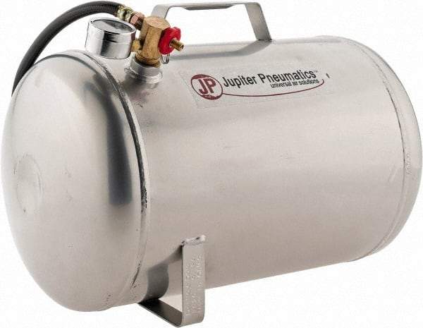 PRO-SOURCE - Compressed Air Tanks & Receivers Volume Capacity: 5 Gal. Maximum Working Pressure (psi): 125 - USA Tool & Supply