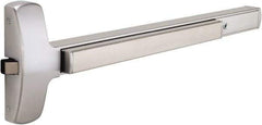 Falcon - Nonhanded, Surface Vertical Rod - Anodized Aluminum Finish, 2-1/2 to 3" Door Width, Grade 1 - USA Tool & Supply