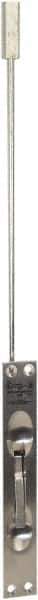 IVES - 12 Inch Long, 1 Inch Wide, Flush Bolt - Brass, Satin Chrome Finish - USA Tool & Supply
