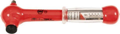 Wiha - 1/4" Drive Insulated Torque Wrench - 5 N/m to 25 N/m Torque, 8-1/4" OAL - USA Tool & Supply