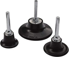 Value Collection - 1-1/2" Diam Quick-Change Type R Disc Backing Pad - 1/4" Shank Diam, Medium Density, 30,000 RPM, Roloc TR Compatible - USA Tool & Supply