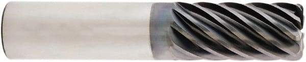 Niagara Cutter - 3/4", 9 Flute, Single End, Solid Carbide, 0.03" Corner Radius End Mill - 6" OAL, 38° Helix, Right Hand Flute, 3-1/4" LOC, Right Hand Cut - USA Tool & Supply