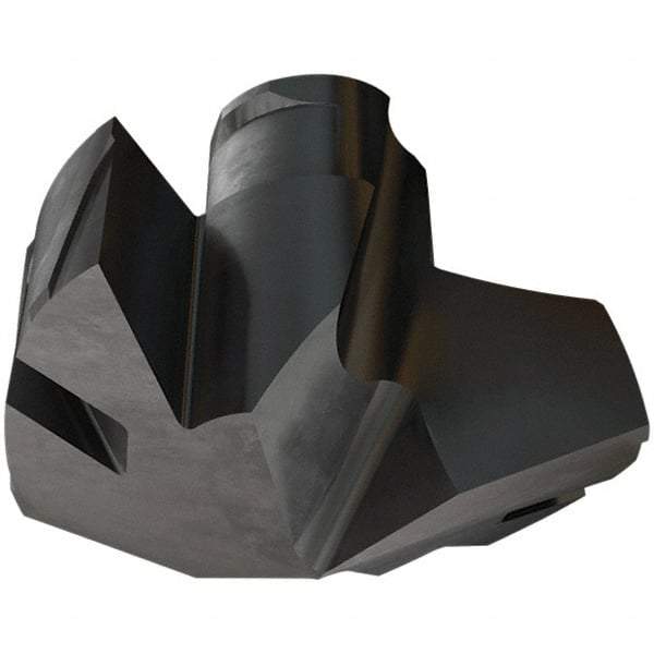 Iscar - Series ICP-2M, 0.402" Diam Grade IC908 140° Replaceable Drill Tip - Carbide, TiAlN Finish, 10 Seat Size, Through Coolant - USA Tool & Supply