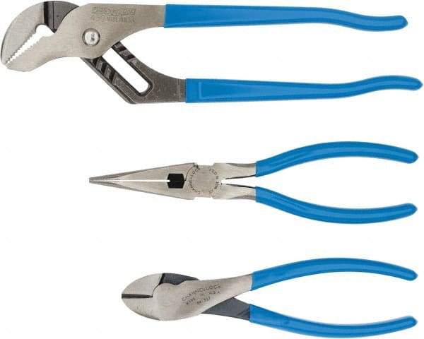 Channellock - 3 Piece Plier Set - Comes in Display Card - USA Tool & Supply