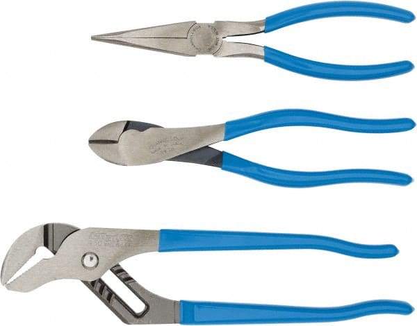 Channellock - 3 Piece Combination Plier Set - Comes in Display Card - USA Tool & Supply