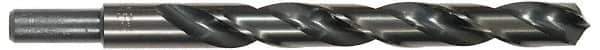 Cle-Line - 13/32" Drill, 118° Point, High Speed Steel Silver Deming & Reduced Shank Drill Bit - Bright Finish, 5-1/4" OAL, Straight Shank, 3-7/8" Flute Length, Right Hand Cut, Standard Point, Spiral Flute, Regular Spiral - USA Tool & Supply