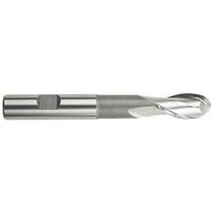 1/2" Dia. - 4" OAL; HSS-TiN - Ball Nose Extension SE EM - 2 FL - USA Tool & Supply