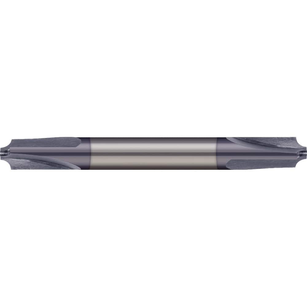 Micro 100 - Corner Rounding End Mills; Material: Solid Carbide ; Single or Double End: Double ; Radius (Inch): 1/4 ; Radius (Decimal Inch): 0.2500 ; Mill Diameter (Inch): 5/8 ; Mill Diameter (Decimal Inch): 0.6250 - Exact Industrial Supply