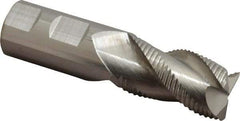 Accupro - 1" Diam, Coarse Pitch, 1-3/4" LOC, 3 Flute Solid Carbide 0.06" Corner Radius Roughing End Mill - Uncoated, 4" OAL, 1" Shank Diam, Single End, Centercutting, 30° Helix - USA Tool & Supply