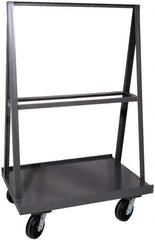 Durham - 2,000 Lb Capacity, Cold-Rolled Steel A-Frame Truck - 48" Long x 24" Wide x 57" High - USA Tool & Supply