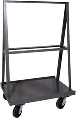 Durham - 2,000 Lb Capacity Cold-Rolled Steel A-Frame Truck - Cold-Rolled Steel Deck, 30" OAW - USA Tool & Supply