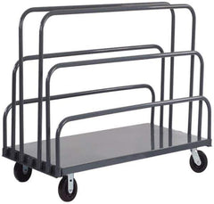 Durham - 2,000 Lb Capacity Cold-Rolled Steel Platform Truck - Cold-Rolled Steel Deck, 24" OAW - USA Tool & Supply