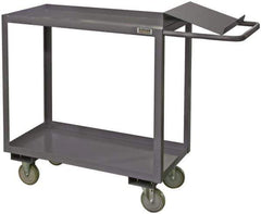 Durham - 1,200 Lb Capacity, 24" Wide x 48" Long x 37-5/8" High Order Picking Cart - 2 Shelf, Steel - USA Tool & Supply