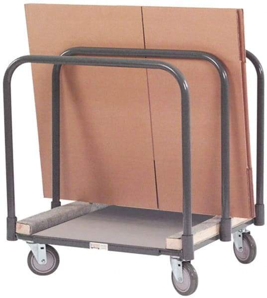 Durham - 1,200 Lb Capacity Cold-Rolled Steel Panel Mover - Carpet Covered Cold-Rolled Steel Deck, 28" OAW - USA Tool & Supply