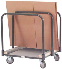 Durham - 1,200 Lb Capacity Cold-Rolled Steel Panel Mover - Carpet Covered Cold-Rolled Steel Deck, 28" OAW - USA Tool & Supply