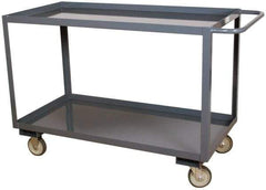 Durham - 1,200 Lb Capacity, 24" Wide x 30" Long x 37-5/8" High Heavy Duty Service Cart - 2 Shelf, Steel - USA Tool & Supply