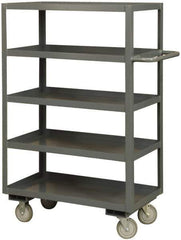 Durham - 3,000 Lb Capacity, 24" Wide x 48" Long x 60" High Heavy Duty Service Cart - 5 Shelf, Steel - USA Tool & Supply
