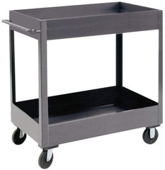 Durham - 1,200 Lb Capacity, 18" Wide x 30" Long x 37-5/8" High Heavy Duty Service Cart - 2 Shelf, Steel - USA Tool & Supply