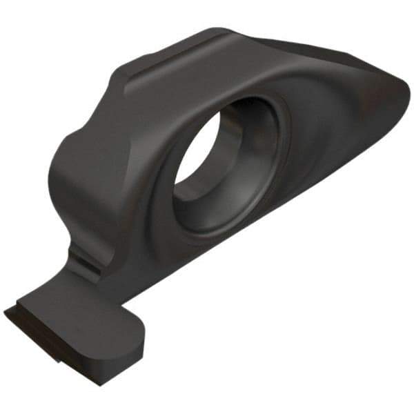 Iscar - 8100005MIGR Grade IC908, 1mm Cutting Width Carbide Grooving Insert - 0.5mm Max Depth of Cut, Neutral, 0.05mm Corner Radius, TiAlN Finish - USA Tool & Supply