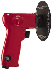 Chicago Pneumatic - 5" Max Disc, 14,000 RPM, Pneumatic Handheld Disc Sander - 21 CFM, 1/4" Inlet, 0.5 hp, 90 psi - USA Tool & Supply