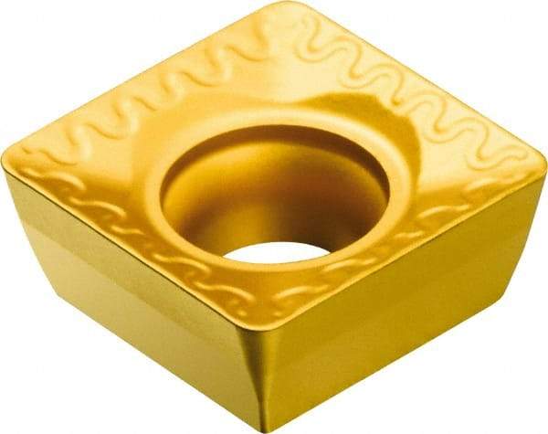 Sandvik Coromant - SPMT432 WL Grade 235 Carbide Milling Insert - TiCN/TiN Finish, 4.75mm Thick, 1/2" Inscribed Circle, 0.8mm Corner Radius - USA Tool & Supply
