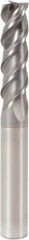 Seco - 6mm, 3 Flute, Single End, Solid Carbide, Corner Chamfer End Mill - 65mm OAL, 48° Helix, Right Hand Flute, 20mm LOC, Right Hand Cut - USA Tool & Supply