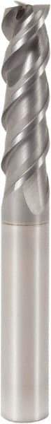 Seco - 3mm, 3 Flute, Single End, Solid Carbide, Corner Chamfer End Mill - 55mm OAL, 48° Helix, Right Hand Flute, 10mm LOC, Right Hand Cut - USA Tool & Supply
