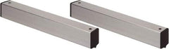 Quantum Storage - 2" Wide, Open Shelving Accessory/Component - Aluminum, Anodized Aluminum Finish, 21" Long, Use with Wire Shelving Units - USA Tool & Supply
