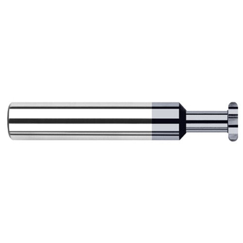 0.5000″ (1/2″) Cutter Diameter × 0.0394″ Radius × 0.7500″ (3/4″) Neck Length Carbide Full Radius Standard Keyseat Cutter, 6 Flutes, AlTiN Coated - Exact Industrial Supply