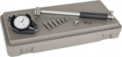 Mitutoyo - 6 Anvil, 1.4 to 2-1/2" Dial Bore Gage - 0.0005" Graduation, 6" Gage Depth, Accurate to 0.00008", Carbide Contact Point - USA Tool & Supply