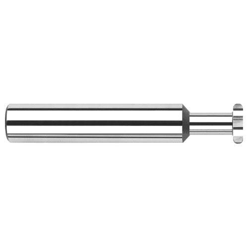 0.0930″ (3/32″) Cutter Diameter × 0.0100″ Radius × 0.1410″ Neck Length Carbide Full Radius Standard Keyseat Cutter, 6 Flutes - Exact Industrial Supply