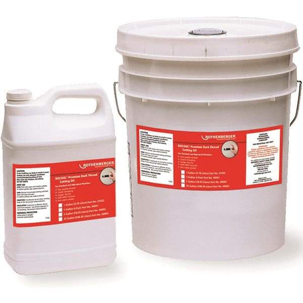 Rothenberger - Pipe Cutting & Threading Oil Type: Dark Cutting Oil Container Type: 1 Gallon Bottle - USA Tool & Supply