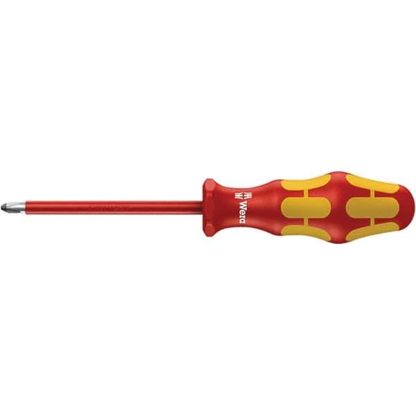 Wera - #1 Point, 6" Blade Length Insulated Screwdriver - 305mm OAL - USA Tool & Supply