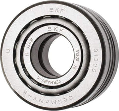 SKF - 25mm Bore Diam, 62mm OD, 36.5mm Wide, Tapered Roller Bearing - 64,400 N Dynamic Load Capacity, 80,000 N Static Load Capacity - USA Tool & Supply