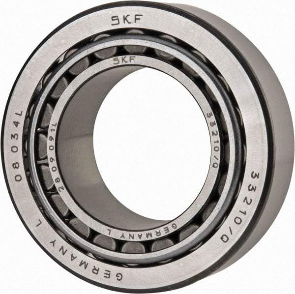 SKF - 50mm Bore Diam, 90mm OD, 32mm Wide, Tapered Roller Bearing - 114,000 N Dynamic Load Capacity, 160,000 N Static Load Capacity - USA Tool & Supply