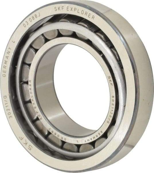 SKF - 55mm Bore Diam, 100mm OD, 22.75mm Wide, Tapered Roller Bearing - 89,700 N Dynamic Load Capacity, 106,000 N Static Load Capacity - USA Tool & Supply